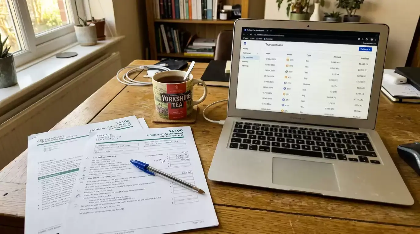UK tax guide for crypto NFL betting showing HMRC treatment of winnings, CGT on conversions, and reporting obligations