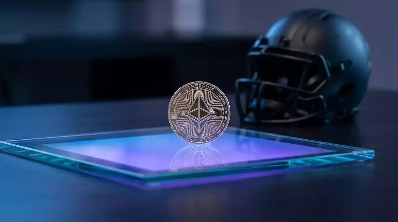Ethereum network diagram showing gas fees, Layer 2 scaling solutions, and NFL sportsbook deposit flow