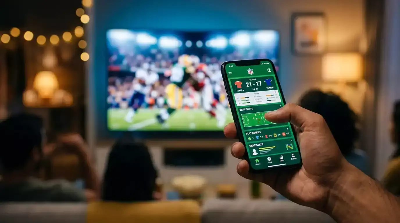 NFL live betting interface on a crypto sportsbook showing real-time odds updates and in-play market access