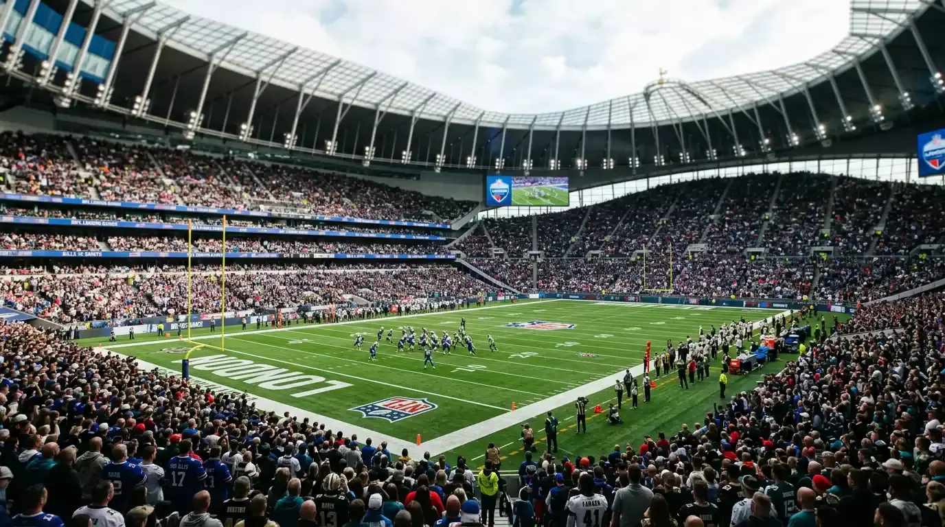 NFL London Games at Wembley and Tottenham Stadium with crypto betting markets overlay for UK fans