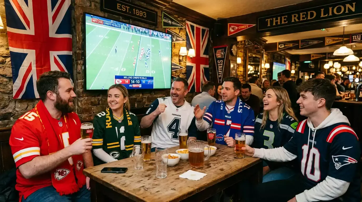 NFL UK fanbase growth chart showing 3.7 million fans and intersection with crypto betting demographics